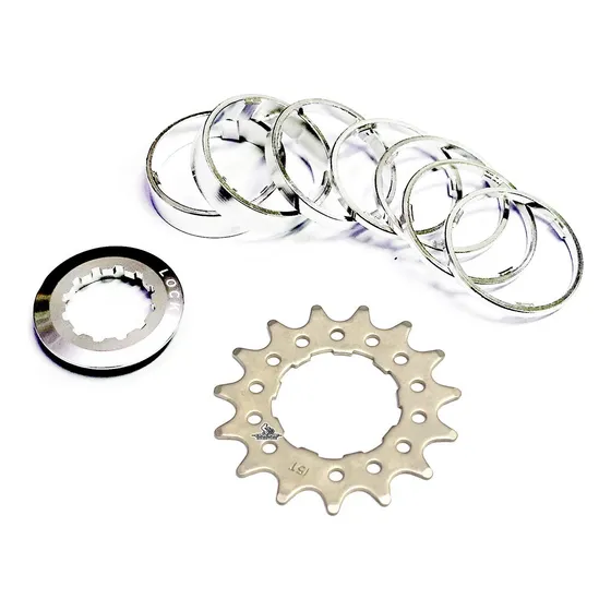 Piñon Bicicleta Kit Single Speed 1v Para Maza Cassette