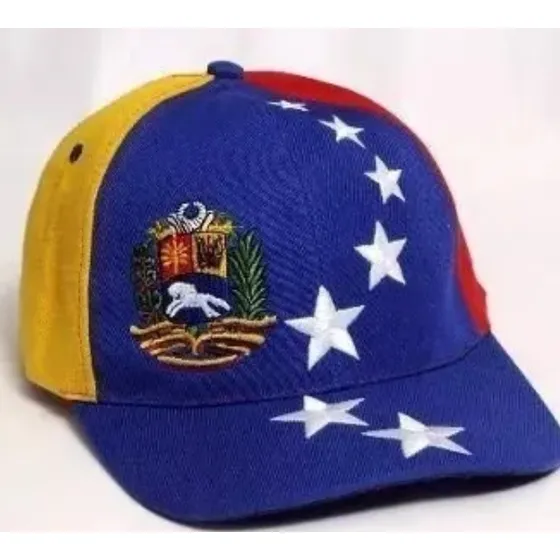 Gorras Tricolor Bandera De Venezuela Con 8 Estrellas