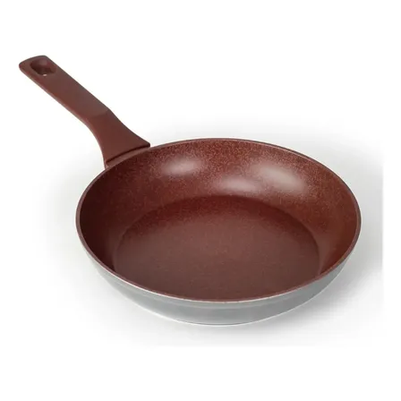 Frigideira 24cm Indução Antiaderente Kosmos Vermelha - Oikos