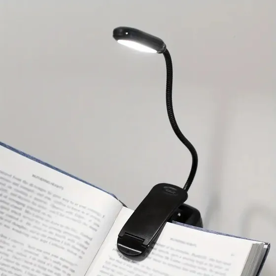 Lampara Linterna Lectura Atril Musical Con Clip