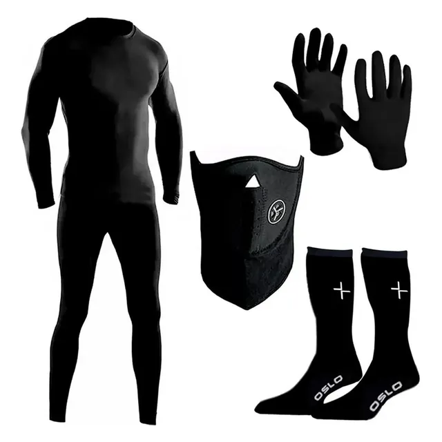 Kit Termico Piel Conjunto Medias Oslo Guantes Cuello - Fas