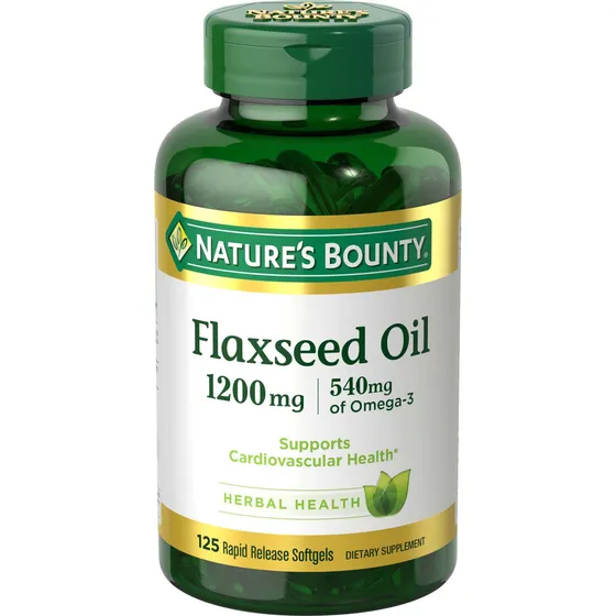 Suplemento Nature's Bounty De Semillas De Lino Y Omega 3 120