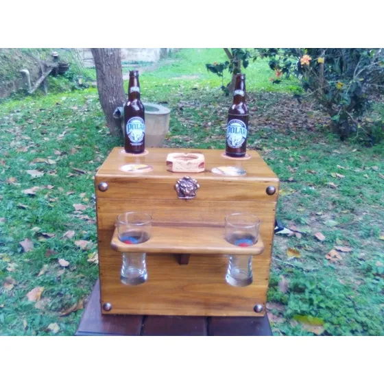 Cava Hielera En Madera