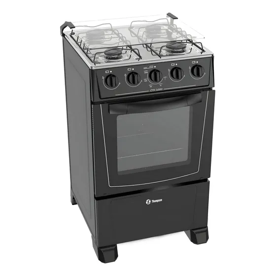 Cocina Thompson Cth-1000 A Gas 4 Hornallas Mesada