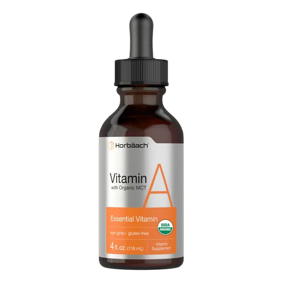 Suplemento Líquido De Vitamina A Horbäach, 120 Ml, Con Aceit