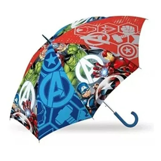 Paragua Avengers Team Azul Rojo Semiautomatico Ø65 Cm