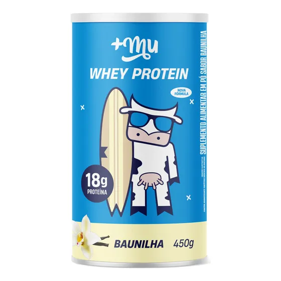 Whey Concentrado Baunilha Pote 450g +mu