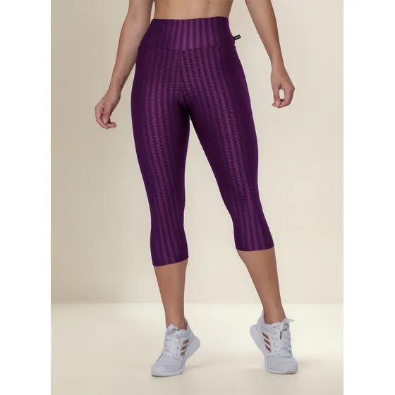 Calça Corsario 3d Cintura Alta Poliamida M, G, Gg