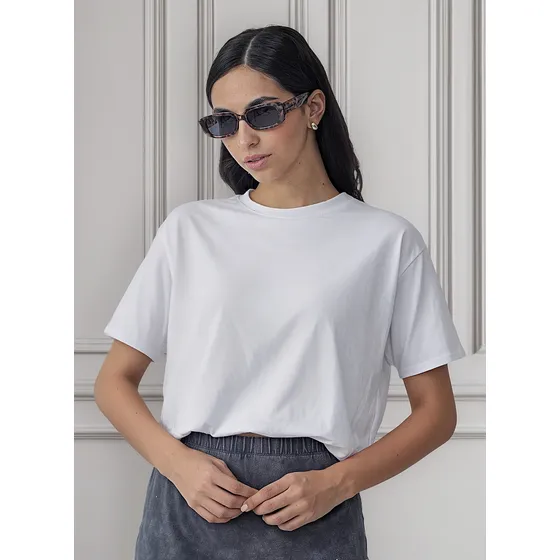 Remera Top Manga Corta De Día Básica Triana Mujer Naif