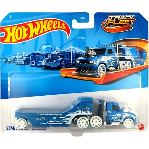 Caminhão Carrinho Hot Wheels Track Fleet Stars Mattel 1/64 Cor