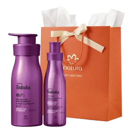 Kit Natura Tododia Ameixa E Flor Hidratante + Body Splash