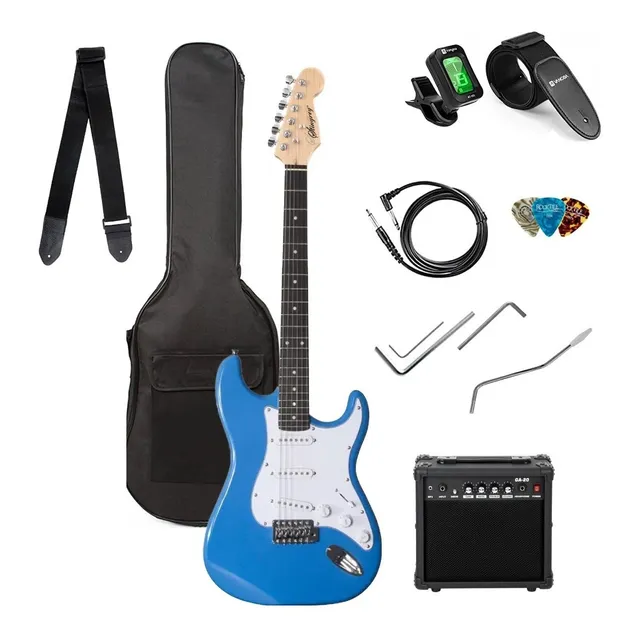 Combo Guitarra Eléctrica Stingrey Y Amplificador De 20wts
