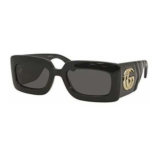 Gafas De Sol Rectangulares De Gucci Para Mujer, Negro Qqqyo