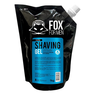 Gel Para Barbear Shaving Gel Fox For Men 1kg Refil Econômico Gel Para Barbear Shaving Gel Fox For Men 1kg Refil Econômico
