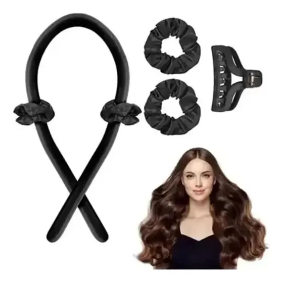 Onduladora Rizadora De Seda Pelo Rulos Suave Ondas Sin Calor