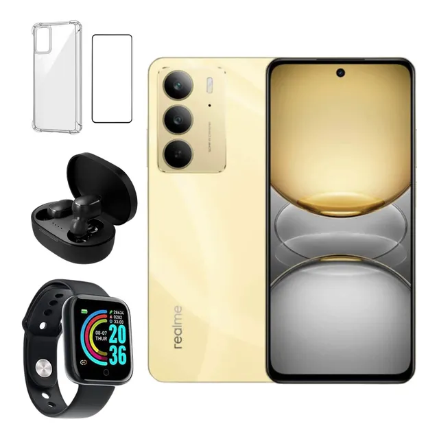 Smartphone Realme C75 Dual Sim 256gb/8gb Ram Preto Brindes