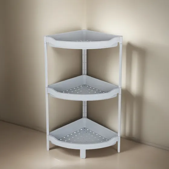 Organizador Triangular Repisa Estanteria 3 Niv Baño Cocina 