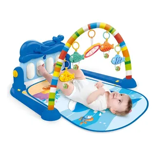 Tapete De Atividades Com Play Piano Baleia Azul - Maxibaby