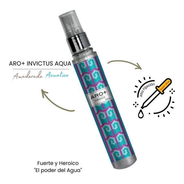 Perfume Caballero 75ml Aro+ Invictus Aqua Alta Fijación