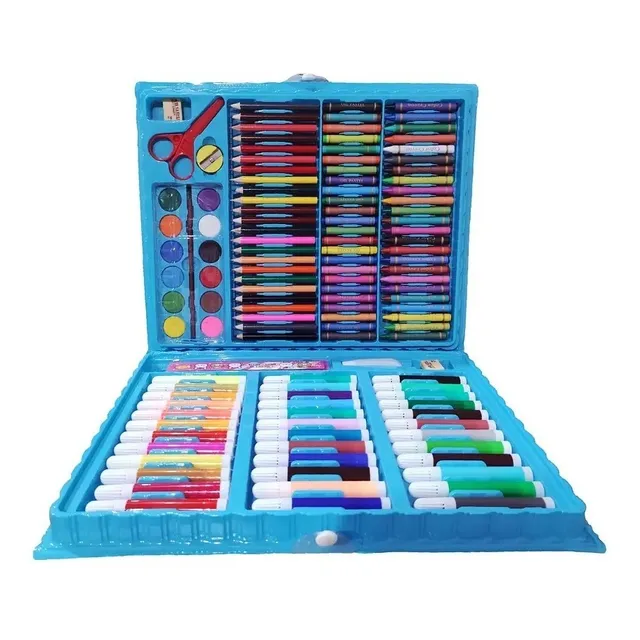 Set De Arte Maleta 150 Piezas Lápices Para Colorear 