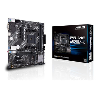 Mother B Asus Prime A520m-k Am4 Amd Ryzen Micro Atx Ddr4 Mother B Asus Prime A520m-k Am4 Amd Ryzen Micro Atx Ddr4