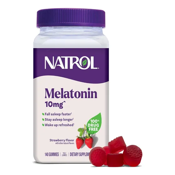 140 Gomitas Natrol Sleep Con Melatonin - Sueño Reparador Fresa