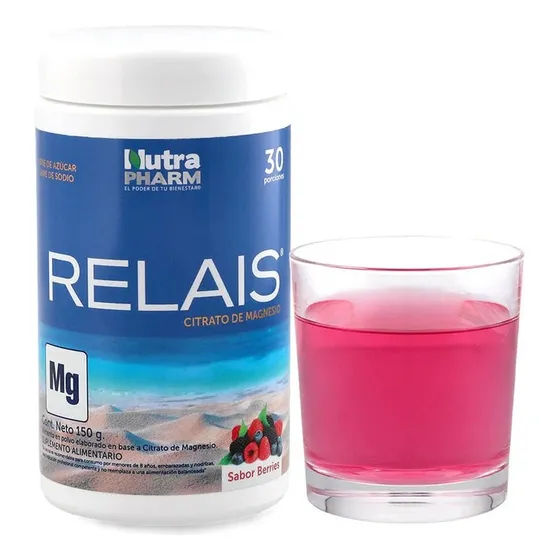 Citrato De Magnesio 150g Relais Nutrapharm. Agronewen Sabor Berries