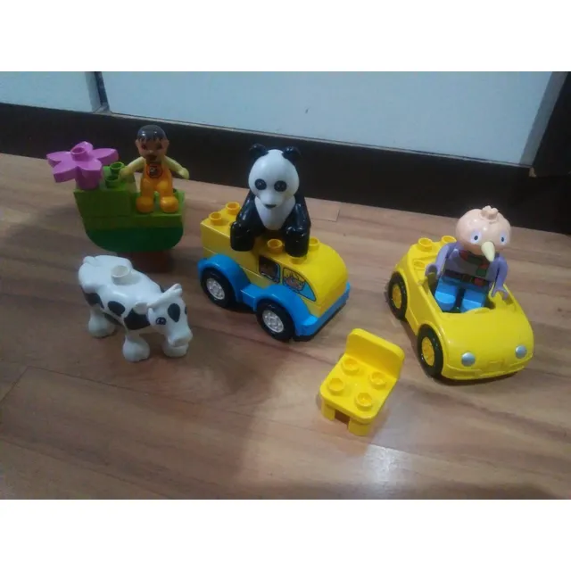Kit Lego Figuras C/ Spud Raro Bob Construtor Vaquinha Panda