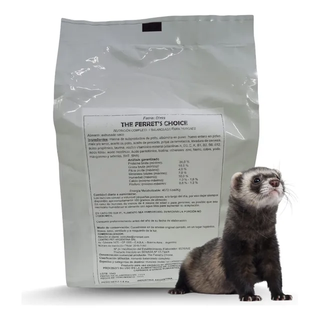 Alimento Huron Balanceado Completo The Ferrets Choice 1.8 Kg