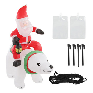 Oso Inflable De Papá Noel Para Decoración Navideña Oso Inflable De Papá Noel Para Decoración Navideña