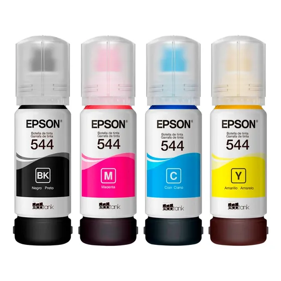 Tintas Originales 544 Promo Pack 4 Colores