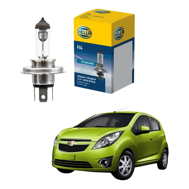 Ampolleta Luz Baja Halógen Para Chevrolet Spark Gt 2010-2017