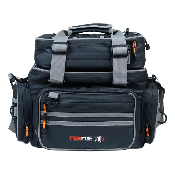 Red Fish B24b114 Bolso De Pesca Redfish Mas Porta Reels Color Negro