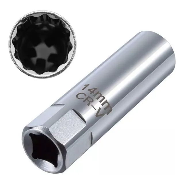 Dado Para Bujía 14 Mm Poligonal 3/8 Crv Profesional