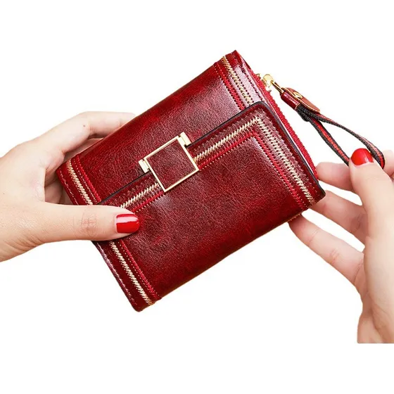 Billetera Cartera De Mujer Con Bolsillo Para Monedas De Mano