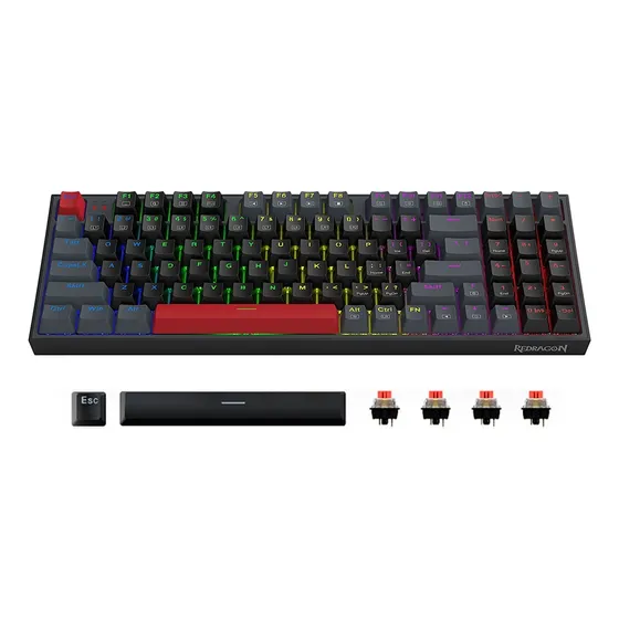 Teclado Mecánico Redragon K636 Kitava Lite Switch Red Gaming