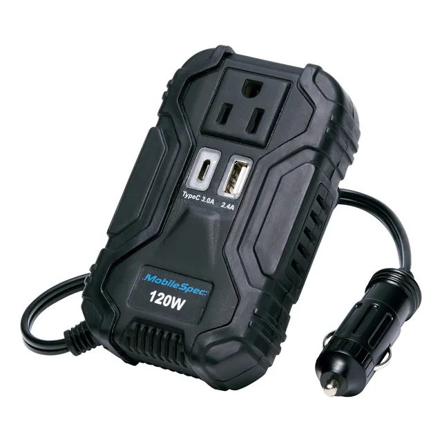 Inversor De Corriente Enchufable De 120w Mobilespec Msi120