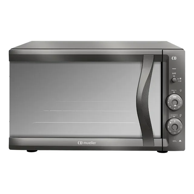 Forno Elétrico De Bancada Mueller Espelhado 50 L Vidro Duplo