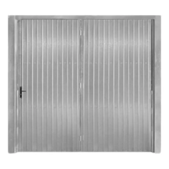 Portão Aço Galvanizado Frisado Prático E Seguro