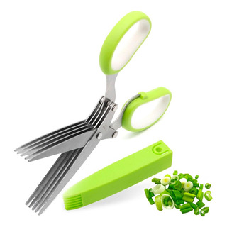 Tijeras Cocina Hoja Multiple Picar Verduras Acero Inoxidable Tijeras Cocina Hoja Multiple Picar Verduras Acero Inoxidable