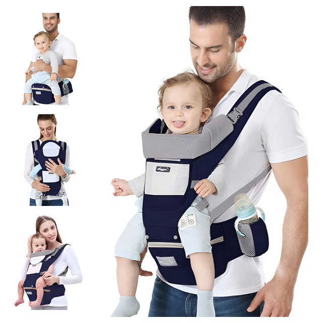 Canguru Porta Bebê Ergonômico 7 Em 1 Com Apoio De Cintura Canguru Porta Bebê Ergonômico 7 Em 1 Com Apoio De Cintura