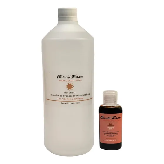 Simulador De Bronceado Intenso X 1 Litro - charito Ferrari