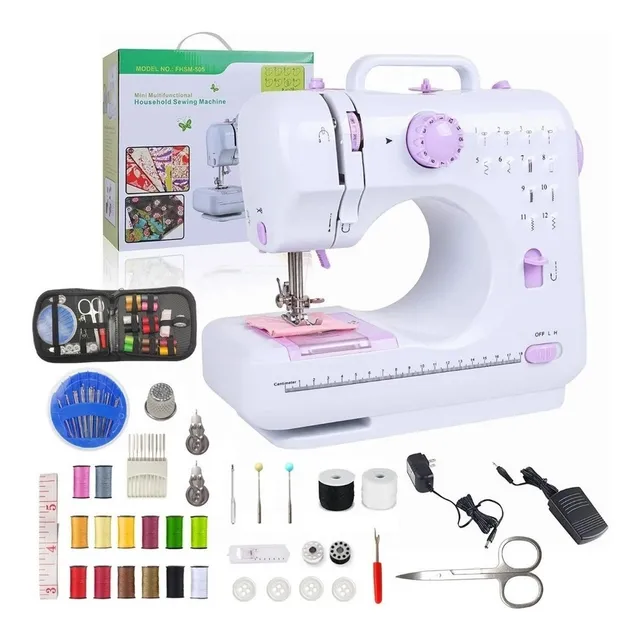 Máquina De Coser Portátil Y Eléctrica Domestica Color Blanco