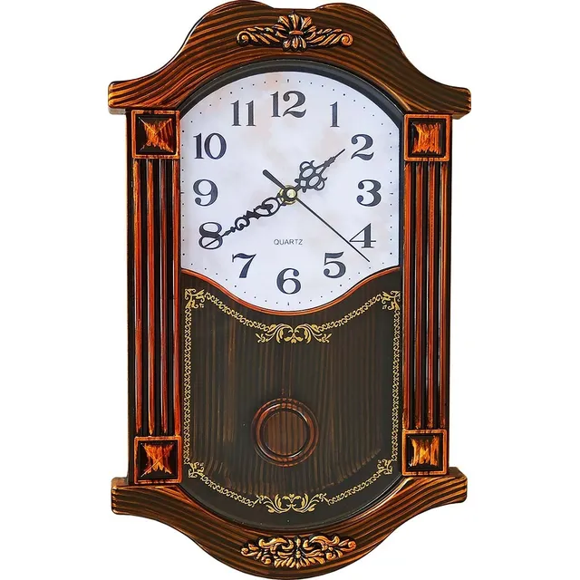 Reloj Pared Clasico Pendulo Estilo Madera Antiguo + Gratis!