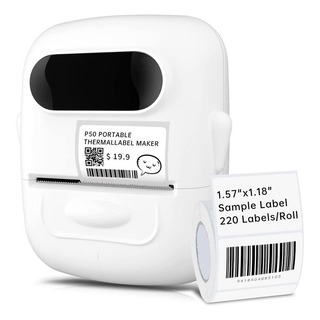Impresora Térmica De Etiquetas P50 Portátil + 4 Rollos Impresora Térmica De Etiquetas P50 Portátil + 4 Rollos