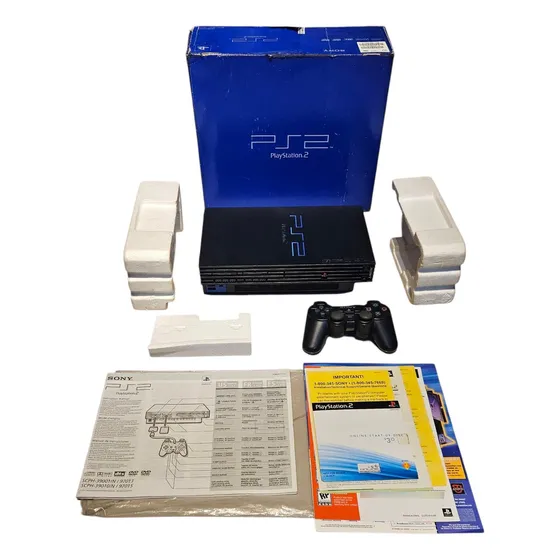 Console Sony Ps2 Fat Americano Bloqueado Completo