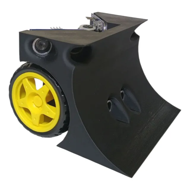 Chasis Mini Sumo + Motores Amarillos + Sensores Distancia