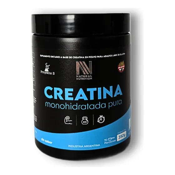 Creatina Monohidrato 350g - Natural Nutrition Sabor Sin sabor