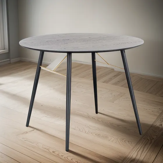 Mesa Comedor Redonda Mundo In Onno Desayunador Moderno 100cm