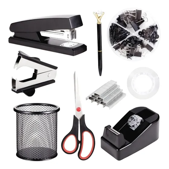 Juego De Accesorios Oficina Engrapadora Grapa Portalápiz +